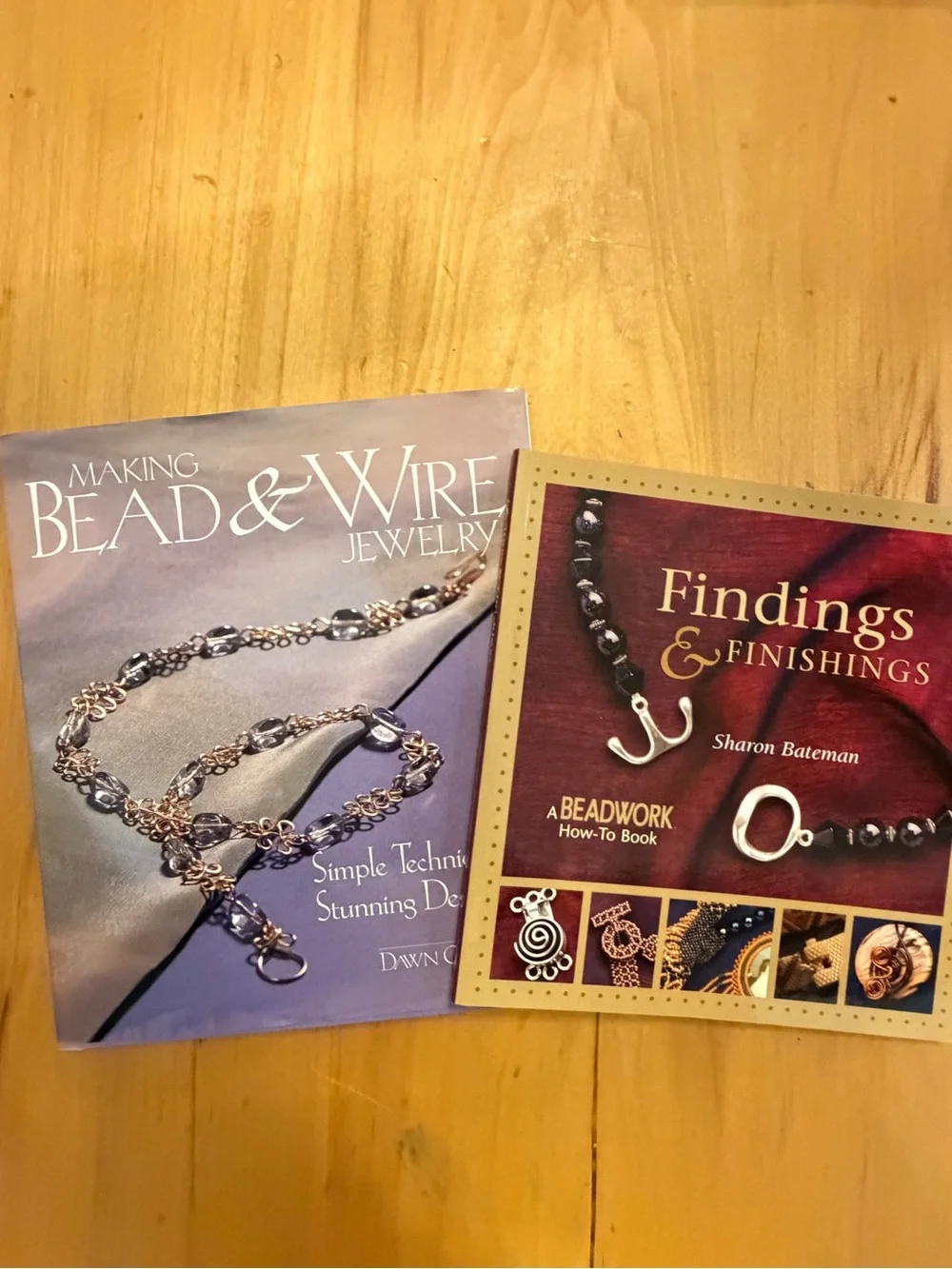 Beading Jewelry Making Book Lot Wire Jewelry Findings Finishings Beadwork 2 Book